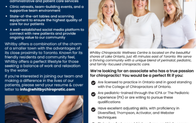 Associate Chiropractor – Ontario – Whitby Chiropractic